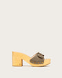 Hula Canvas Block-Heel Sandal