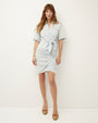 Hensley Ruched Chambray Dress