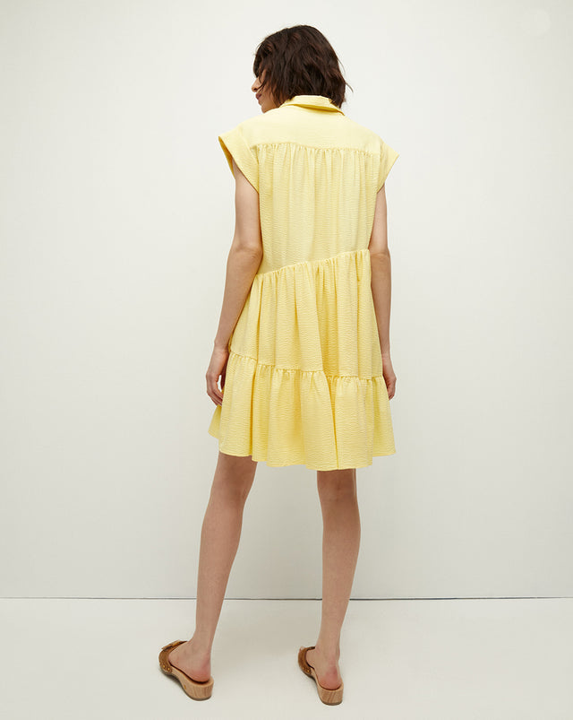 Harrow Chambray Dress - Pale Yellow - 4