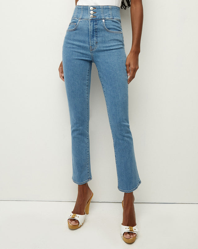 Carly Skinny-Flare Jean | Corset Waistband - Float On - 2