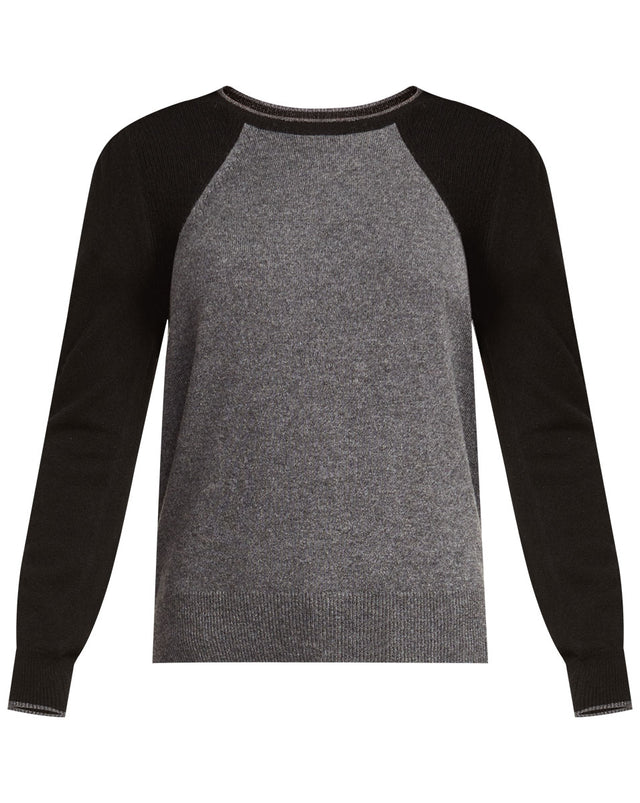 Albertina Cashmere Sweater - Charcoal/black - 9