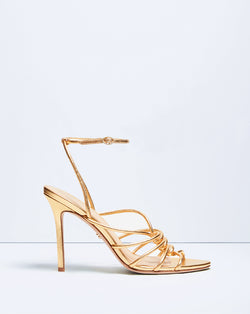 Aneesha Stiletto-Heel Sandal - Gold