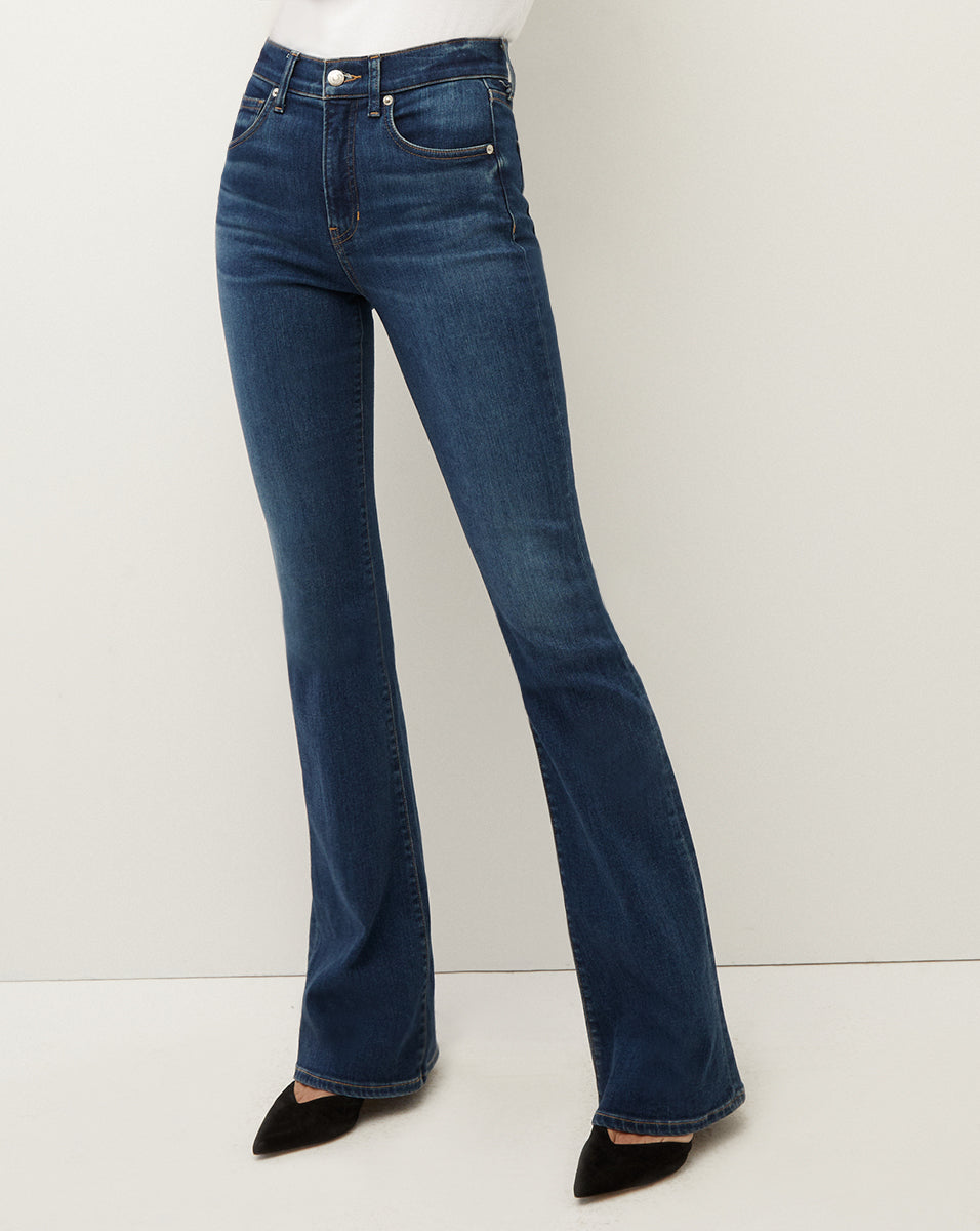 Beverly High Rise Skinny Flared Jeans | Veronica Beard
