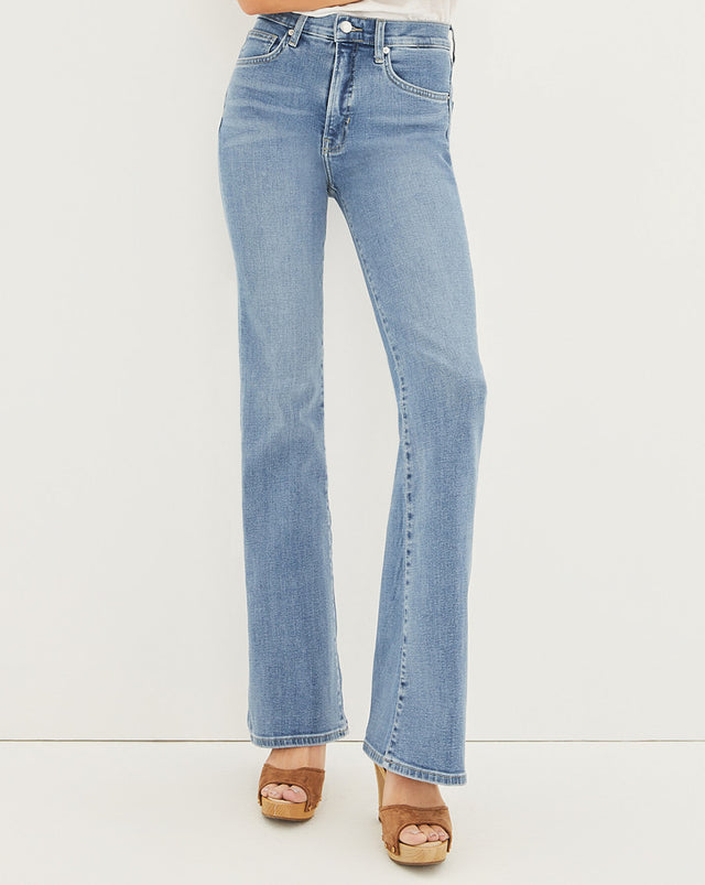 The Most Flattering Flare jeans by Veronica Beard + A White Top