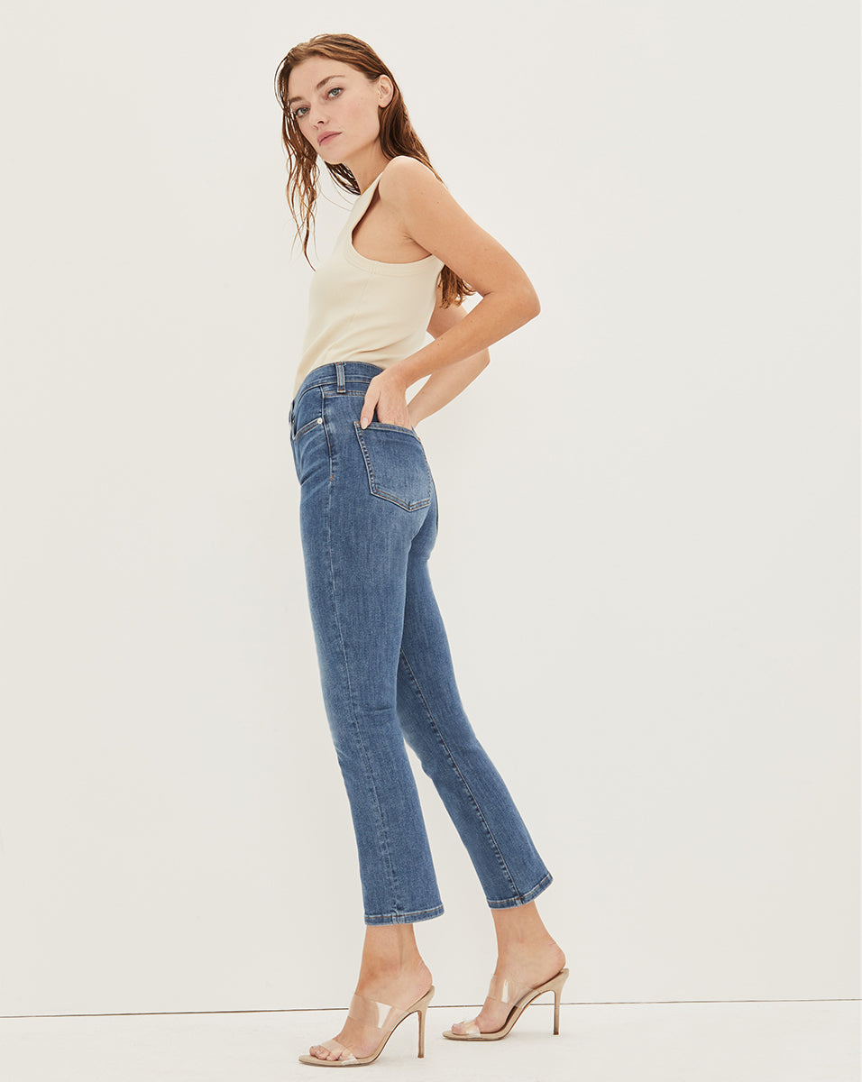 Veronica Beard Carly Kick-Flare Jean - Sierra